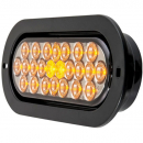 Oval 24 LED Amber Marker And Clearance Light With Smoke Lens