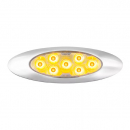 Ultra Thin Surface Mount Pearl Y2K Marker And Turn Light With Chrome Bezel