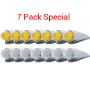 7 Pack of 19 LED Watermelon Cab Light with Housing