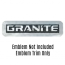 Rectangular Mack Granite Door Logo Trim