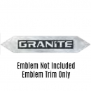 Pointed Mack Granite Door Logo Trim