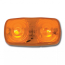 Tiger Eye Two Bulb Marker Light With Chrome Plastic Base