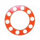 Orange Plastic Rim Protector with 1 7/8 Inch Holes