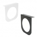 Steel Single L Shape Mounting Brackets for 4 Inch Sealed Lights - Chrome, Stainless, Black Options