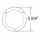 J.W. Speaker Model 234 4 Inch Round Stainless Steel Trim Ring