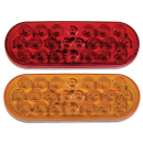 6 Inch Oval Stop, Turn, Tail And Amber Park And Turn Light With Grommet Mount