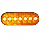 6 Inch Oval Stop, Turn, Tail And Amber Park And Turn Light With Grommet Mount