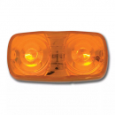 Tiger Eye Two Bulb Marker Light With White Plastic Base