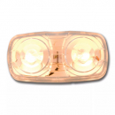 Tiger Eye Two Bulb Marker Light With White Plastic Base