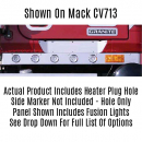 Mack GU713 2002 Through 2007 Cab Panels With LED Lights, Heater Plug And Side Light Hole