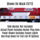 Mack GU713 2002 Through 2007 Cab Panels With LED Lights And Heater Plug Hole