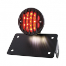 Horizontal Motorcycle LED Tail Lights With Grille Bezels