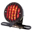Motorcycle LED Rear Fender Tail Lights With Grille Bezels