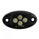 Small Oval Black Plastic Courtesy LED Light