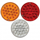 4 Inch Round Pearl Series 24 LED Dual Function Light