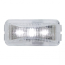 Small Rectangular LED Marker Light With Black Plastic Rim
