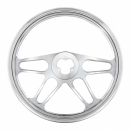18 Inch Chrome Billet Style steering Wheel