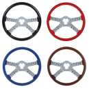 18 Inch Chrome steering Wheels With Skull Accents