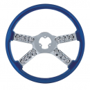 18 Inch Chrome steering Wheels With Skull Accents