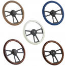 18 Inch Bare Aluminum Muscle Polished Steering Wheel