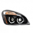 Freightliner Cascadia Projector Headlight With White LED Running Light