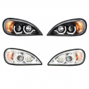 Freightliner Columbia Projector Headlight With White LED Running Light