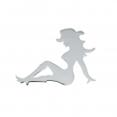 Western Cowgirl W/ Boots Mud Flap Cut Out
