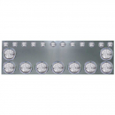 Stainless Extra Wide Rear Center Panel with 2 Inch & 4 Inch LEDs