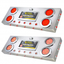 Stainless Rear Center Light Panel With 4 And 1 Inch Dual Function LEDs And Underglow