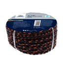3/8 Inch By 50 Feet Black And Orange Twisted Polypropylene Rope