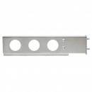 Stainless Steel Flat Top Mud Flap Hanger w/ Light Holes Only