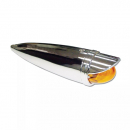 Cab Marker Lights With Chrome Die Cast Housing And Chrome Plastic Bezel And Visor