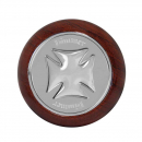 Rosewood Color Iron Cross Dash Knob in 4 Scripts