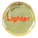 Aluminum Cigarette Lighter with Glossy Sticker