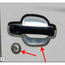 Hino 338 2 Piece Door Handle And Lock Surrounds