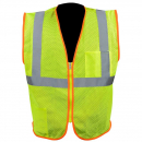 High Visibility Safety Vest with Zipper