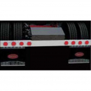 Universal 6 or 8 Inch Wide Rear Light Bar with 4 4 Inch Light Holes