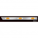 Kenworth W900L Cab Panels - 1995-2010 - 15 Inch Light Centers - (PX-B992032)4 - 2 Inch Round Lights (LED/Amber Lens) - Add $62.0