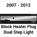 Kenworth T660 2007 Through 2012 With Rear Mounted Exhaust Cab Panels With Block Plug Hole, Dual Step Lights And 6 Round 3/4 Inch Lights