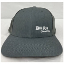 Big Rig Chrome Shop Trucker Hat Sage Mesh Hat With Grey-Two Line Logo