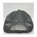 Big Rig Chrome Shop Trucker Hat Grey Mesh With Black And White Square Logo