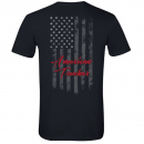 Big Rig Chrome Shop American Trucker Flag T-Shirt