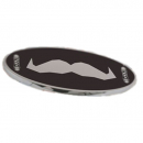Black Movember Oval Emblem