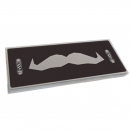 Black Movember Rectangular Emblem