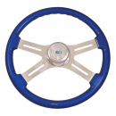 Steering Wheel Classic 4 Spoke Blue