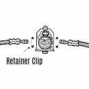 Replacement Retainer Clips For Crossfire Tire Pressure Equalization System