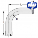 90 Degree Standard Radius Expanded / Slotted Elbow