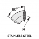 Stainless Steel 60 Degree Short Radius Tangent End Elbow