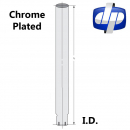 Chrome Plated Expanded/Slotted End Flat Top Stack 7" to 5"