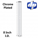 Chrome Plated 8 Inch Expanded/Slotted Straight Stack
